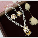 Manisha Jewellery Royal Charm Kundan and Pearl Necklace Set