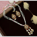 Manisha Jewellery Royal Charm Kundan and Pearl Necklace Set