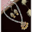 Manisha Jewellery Royal Charm Kundan and Pearl Necklace Set