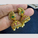 Manisha Jewellery Elegant Gold Plated Pota Stone And Austrian Jhumki Earrings