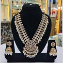 Manisha Jewellery Royal Gold Plated Kundan with Beads Necklace Set -Party Wear Jewellery