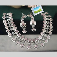Manisha Jewellery Royal American Diamond Necklace Set – Elegant Festive Collection