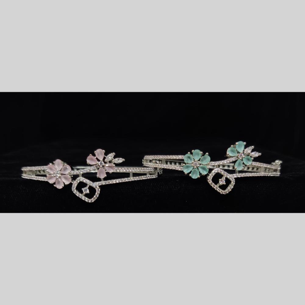 Manisha Jewellery Sparkling American Diamond Openable Bracelet