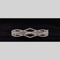 Manisha Jewellery American Diamond Openable Bracelet – Elegant Party Wear Jewelry