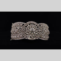 Manisha Jewellery Antique Finish American Diamond Openable Bracelet – Timeless Design