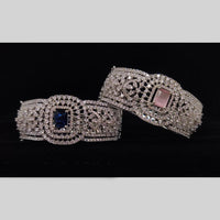 Manisha Jewellery Antique Finish American Diamond Openable Bracelet