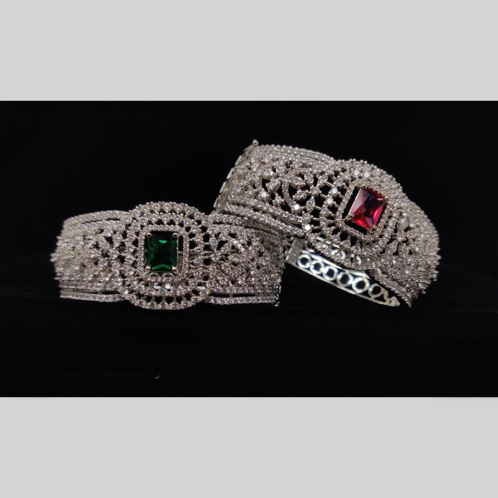 Manisha Jewellery Antique Finish American Diamond Openable Bracelet