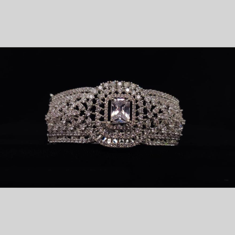 Manisha Jewellery Antique Finish American Diamond Openable Bracelet