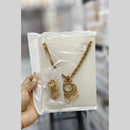 Manisha Jewellery Pota Stone Necklace Set With Pearl Ethnic Festive Wear