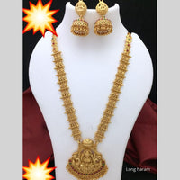 Manisha Jewellery Temple  South Indian Style Antique Necklace Set with Laxmi