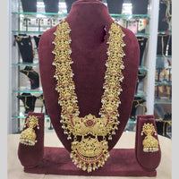 Manisha Jewellery Temple Necklace Set Long Lakshmi Design for Weddings & Pooja