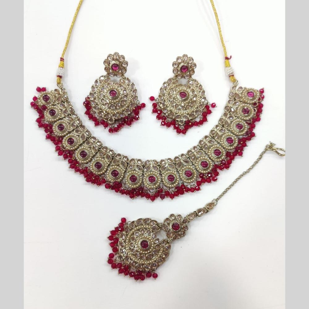 Manisha Jewellery Crystal Shine Necklace Set Featuring Premium Austrian Stones