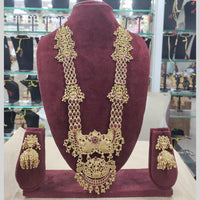 Manisha Jewellery Ethnic Long TempleNecklace Set with Goddess Motif