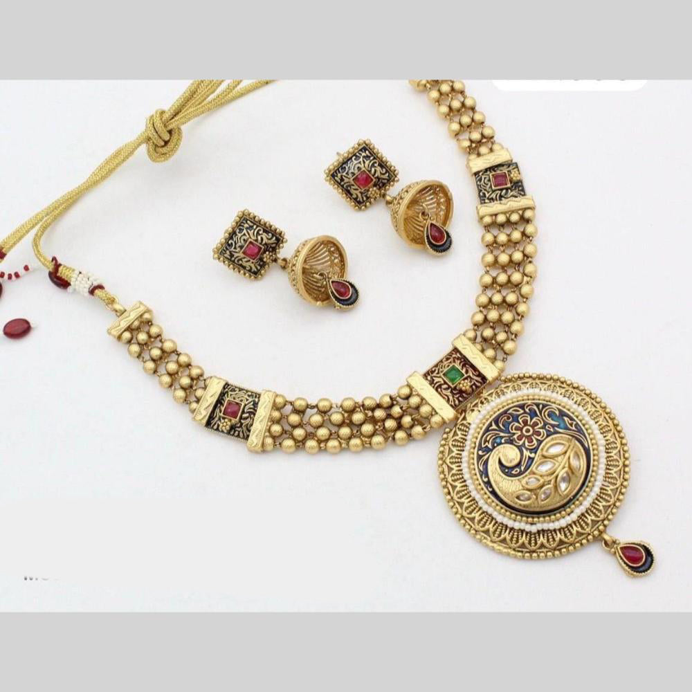 Manisha Jewellery Signature Meenakari Necklace Luxury Redefined