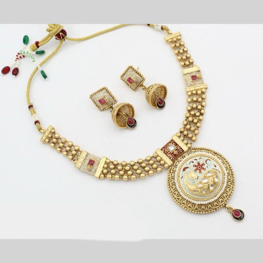 Manisha Jewellery Signature Meenakari Necklace Luxury Redefined