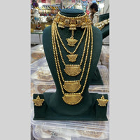 Manisha Jewellery Traditional Mater Mala Double Layer Necklace Set With Mangtikka