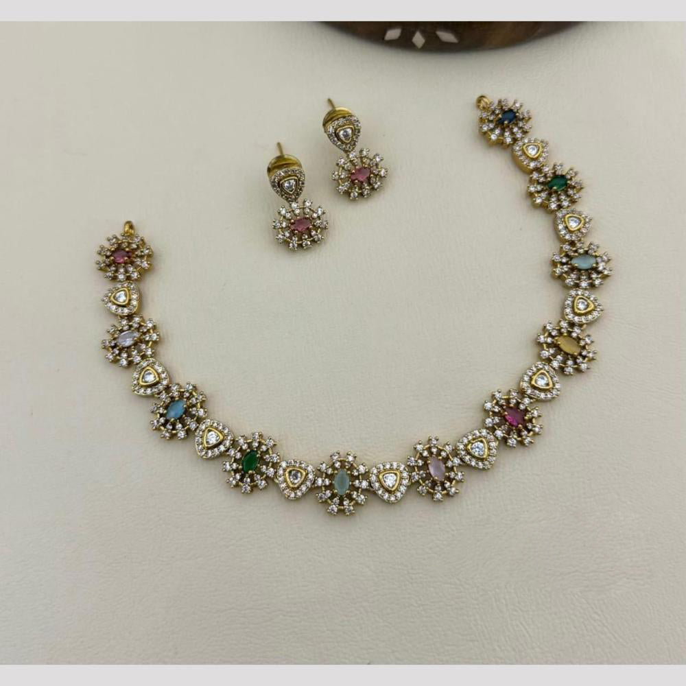 Manisha Jewellery The Royal Sparkle Austrian Stone Necklace Set