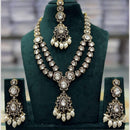 Manisha Jewellery Royal Glow Pota Stone And Pearl Necklace Set