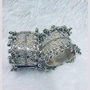 Manisha Jewellery Oxidiesd Plated Rustic Charm Openable Kada