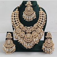 Manisha Jewellery Pota Stone Pearl nd Beads Necklace Set