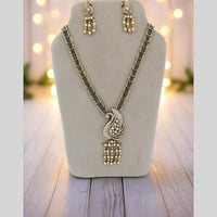Manisha Jewellery Peacock Inspired Long  Necklace Set