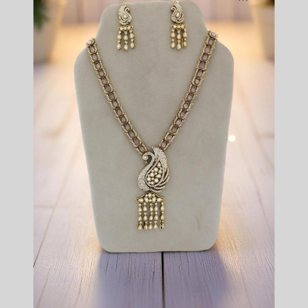 Manisha Jewellery Peacock Inspired Long  Necklace Set