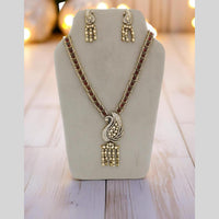 Manisha Jewellery Peacock Inspired Long  Necklace Set