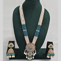 Manisha Jewellery Pearl And Kundan Stone Long Necklace Set