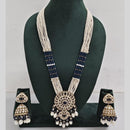 Manisha Jewellery Pearl And Kundan Stone Long Necklace Set