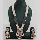 Manisha Jewellery Pearl And Kundan Stone Long Necklace Set
