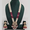 Manisha Jewellery Pearl And Kundan Stone Long Necklace Set