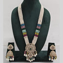 Manisha Jewellery Pearl And Kundan Stone Long Necklace Set