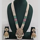 Manisha Jewellery Pearl And Kundan Stone Long Necklace Set