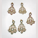 Manisha Jewellery Sparkling Fusion Crystal Stone And Pearls Dangler Earrings