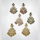 Manisha Jewellery Sparkling Fusion Crystal Stone And Pearls Dangler Earrings