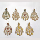Manisha Jewellery Sparkling Fusion Crystal Stone And Pearls Dangler Earrings
