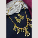 Manisha Jewellery Timeless Grace Austrain Stone And Pearls Necklace Set