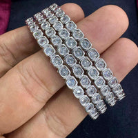 Manisha Jewellery Timeless Sparkling Austrain Stone Bangles Set