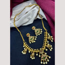 Manisha Jewellery Timeless Grace Austrain Stone And Pearls Necklace Set