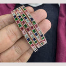 Manisha Jewellery Elegant Sparkle Crystal Stone Bangles Set