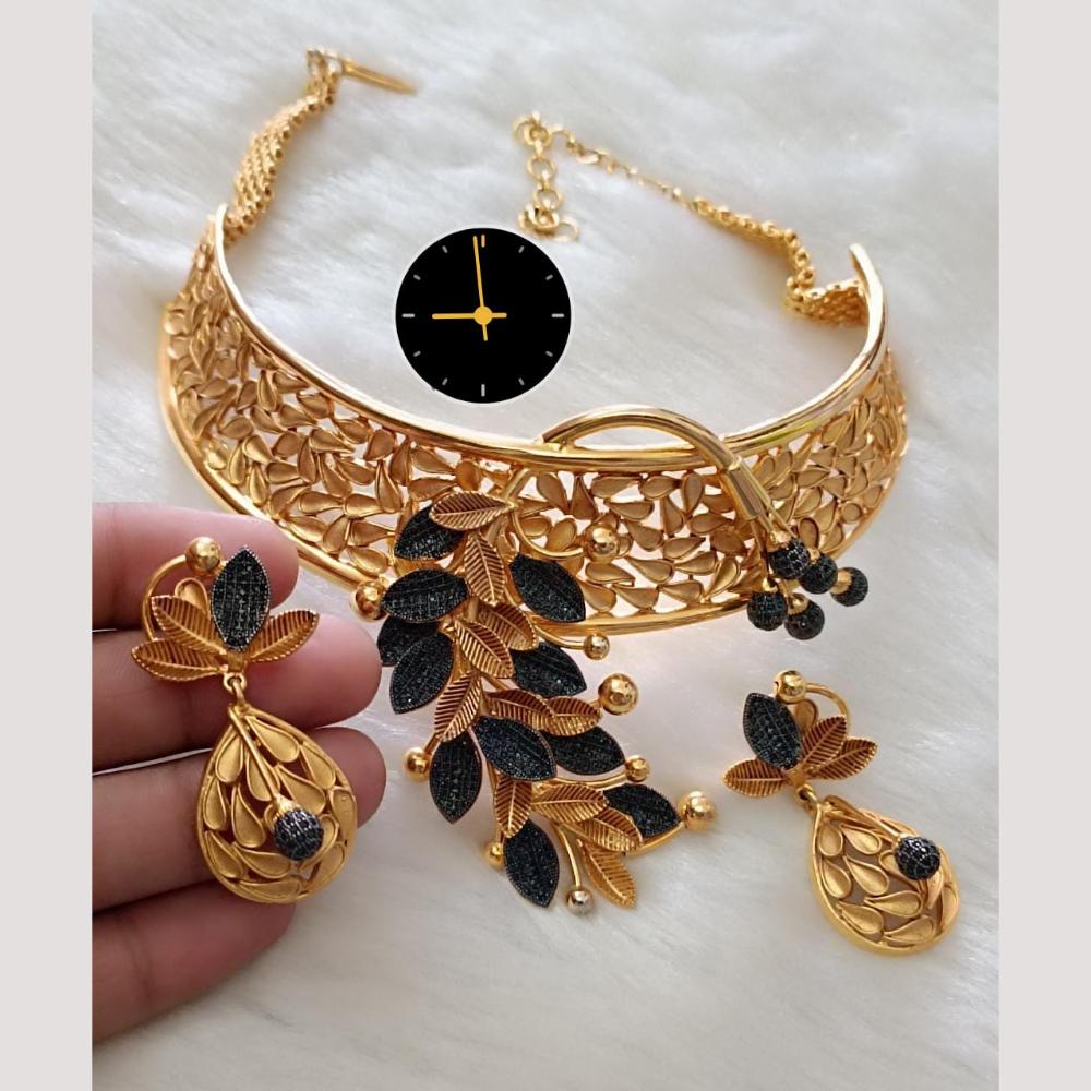 Manisha Jewellery Sparkling Elegant Designer Austrian Stone Necklace Set