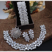 Manisha Jewellery Elegant And Timeless Austrian Stone Necklace Set