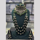 Manisha Jewellery Heritage Double Necklace Set Adorned With Pota And Austrain Stone For Royal Look 