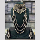 Manisha Jewellery Heritage Double Necklace Set Adorned With Pota And Austrain Stone For Royal Look