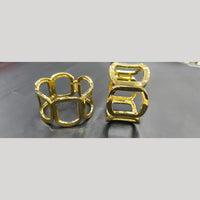 Manisha Jewellery Trendy Hammered Gold Kada with Easy Open Clasp Bracelet