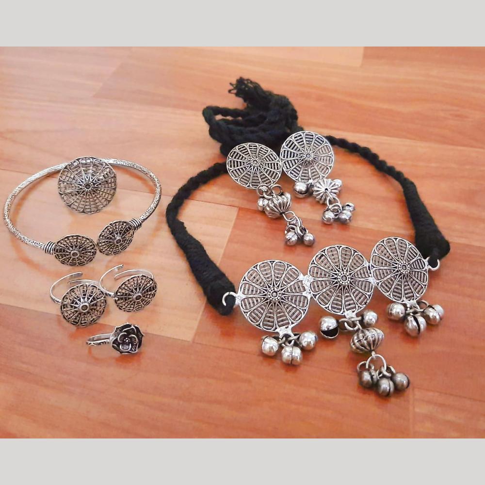 Manisha Jewellery Statement Oxidised Jewellery Combo Set for Festive Looks