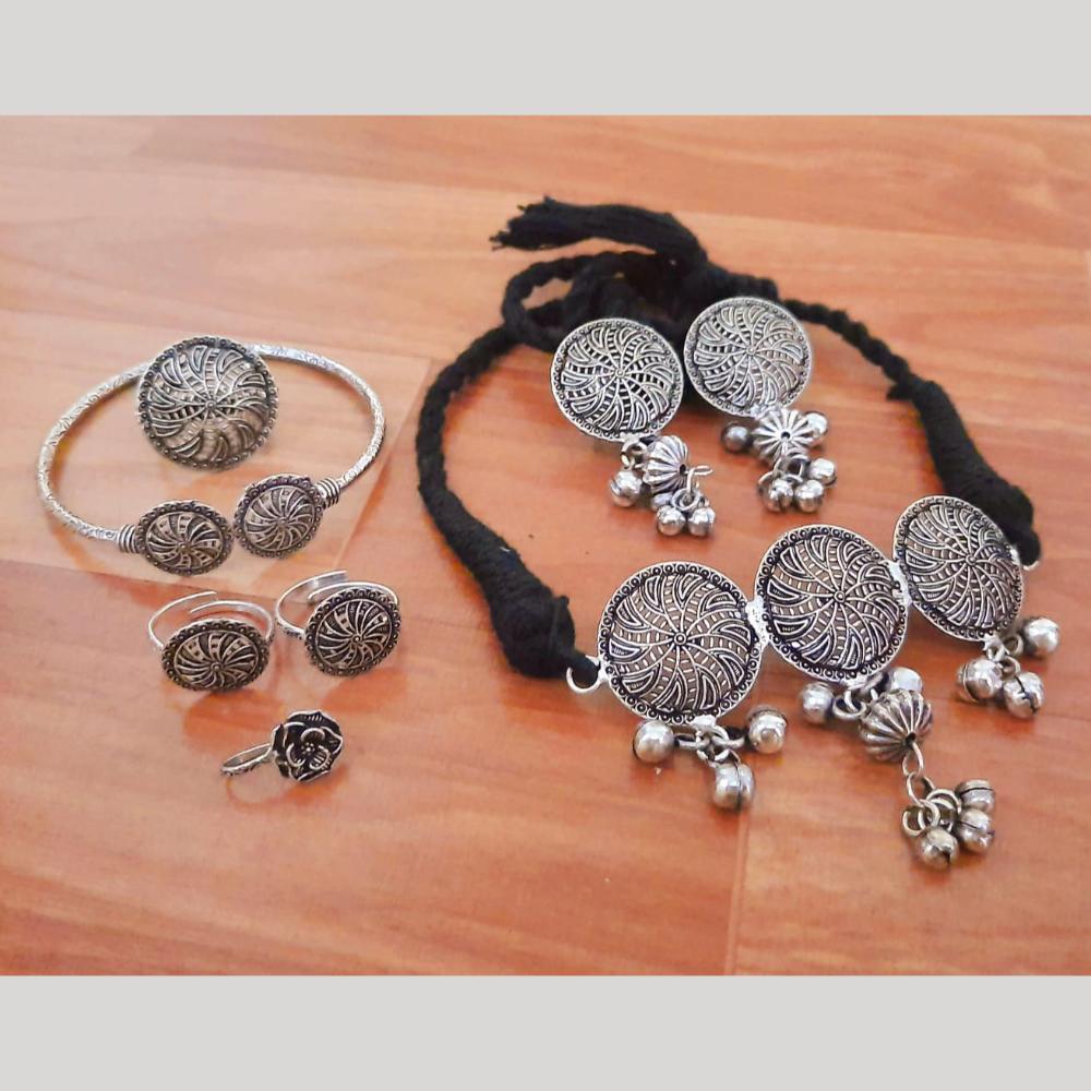 Manisha Jewellery Statement Oxidised Jewellery Combo Set for Festive Looks