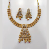 Manisha Jewellery Designer Pota Stone and Pearl Necklace Set for Modern Women