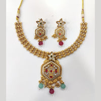 Manisha Jewellery Designer Pota Stone and Pearl Necklace Set for Modern Women