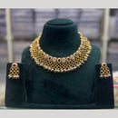 Manisha Jewellery Elegant Pota & Pearl Stone Necklace Set with Matching Earrings